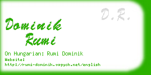 dominik rumi business card